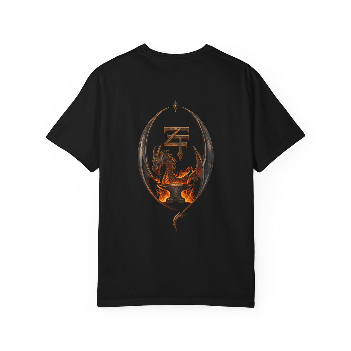 The Dark Forge Collection — Fiery Crest Graphic Tee
