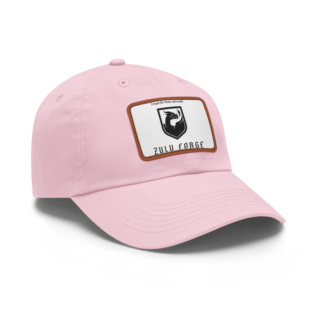 Zulu Forge Leather Patch Dad Hat — Vintage Logo Baseball Cap