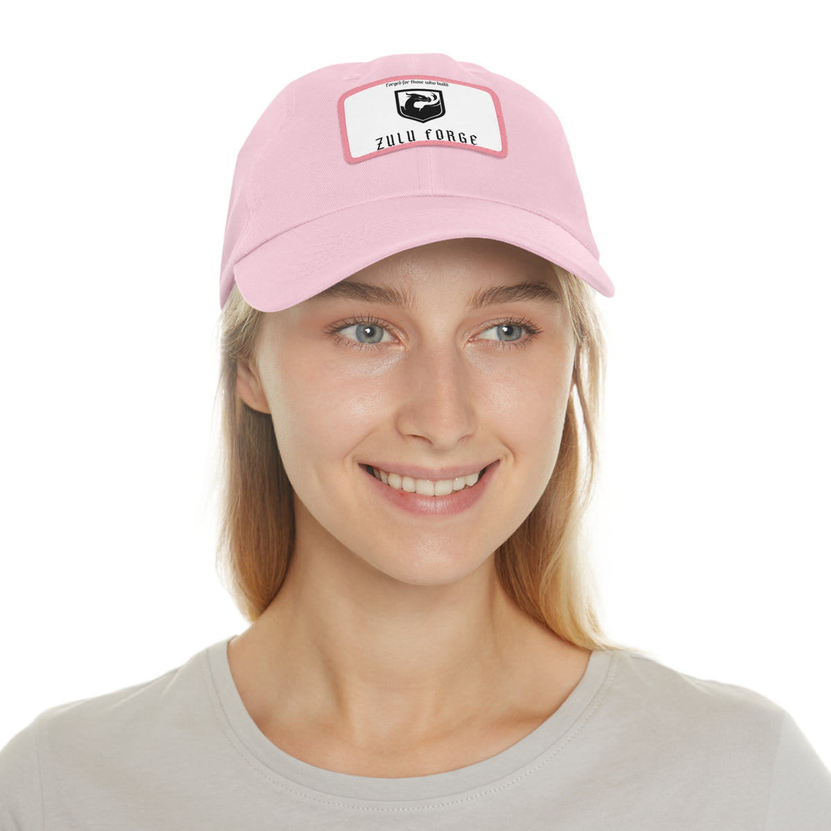 Zulu Forge Leather Patch Dad Hat — Vintage Logo Baseball Cap