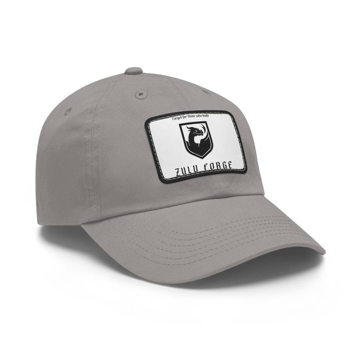 Zulu Forge Leather Patch Dad Hat — Vintage Logo Baseball Cap