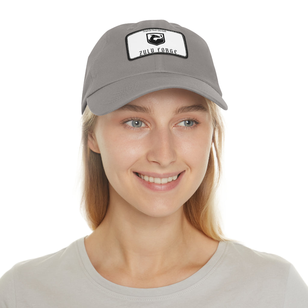 Zulu Forge Leather Patch Dad Hat — Vintage Logo Baseball Cap
