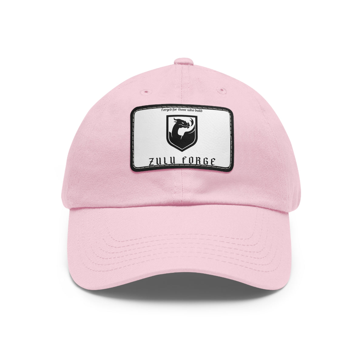Zulu Forge Leather Patch Dad Hat — Vintage Logo Baseball Cap