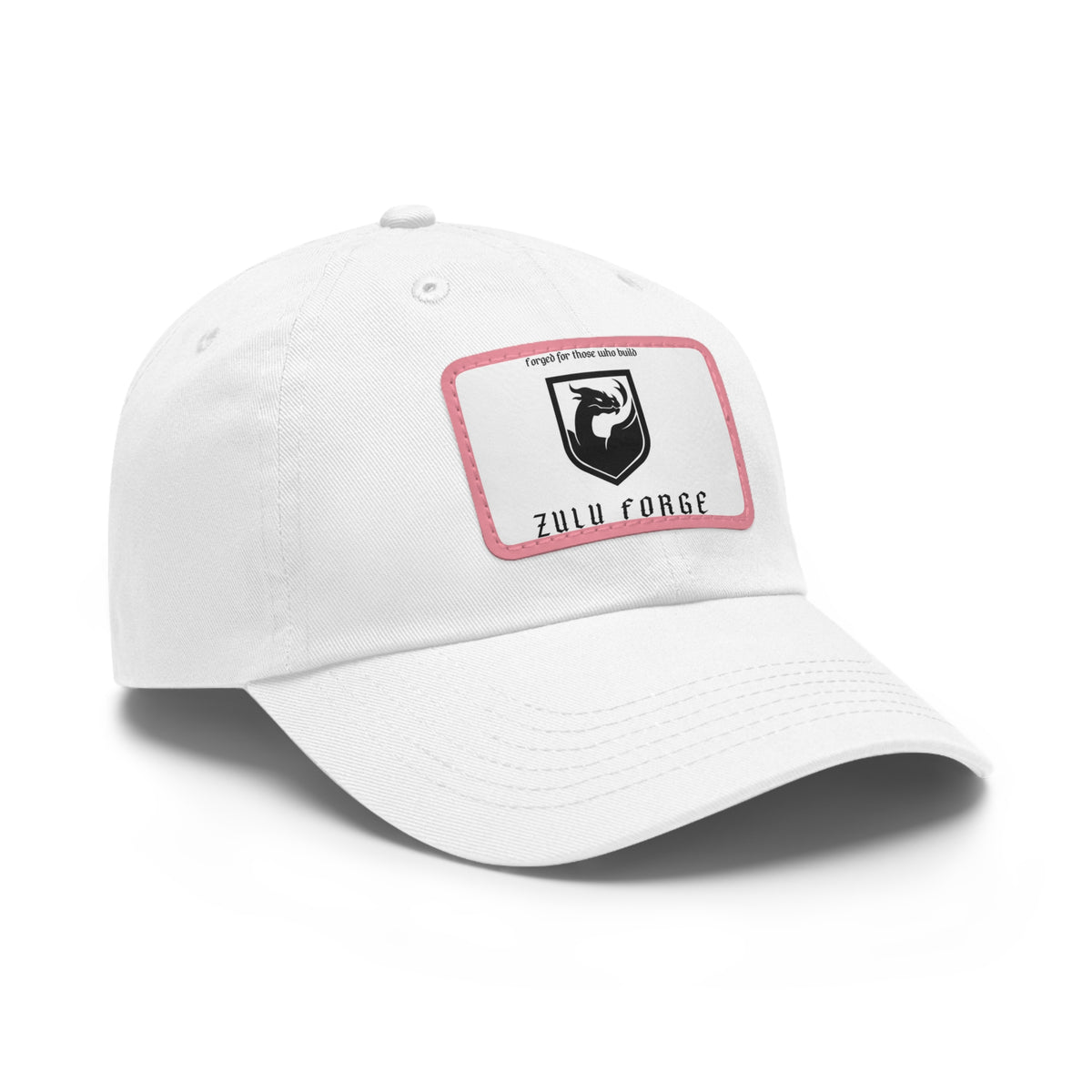 Zulu Forge Leather Patch Dad Hat — Vintage Logo Baseball Cap