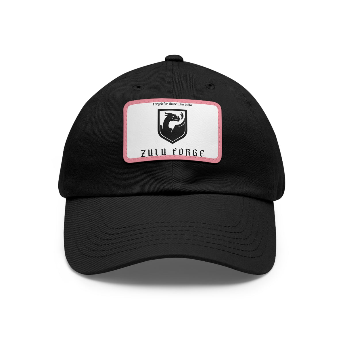 Zulu Forge Leather Patch Dad Hat — Vintage Logo Baseball Cap