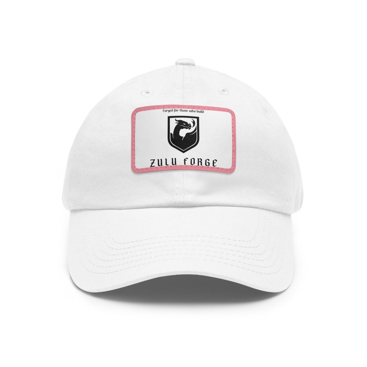Zulu Forge Leather Patch Dad Hat — Vintage Logo Baseball Cap