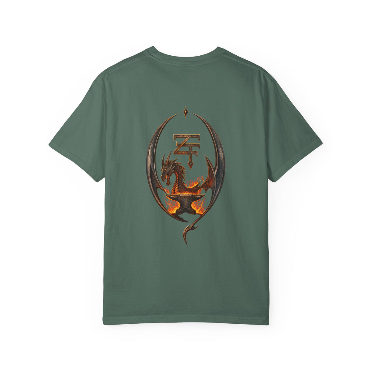 The Dark Forge Collection — Fiery Crest Graphic Tee