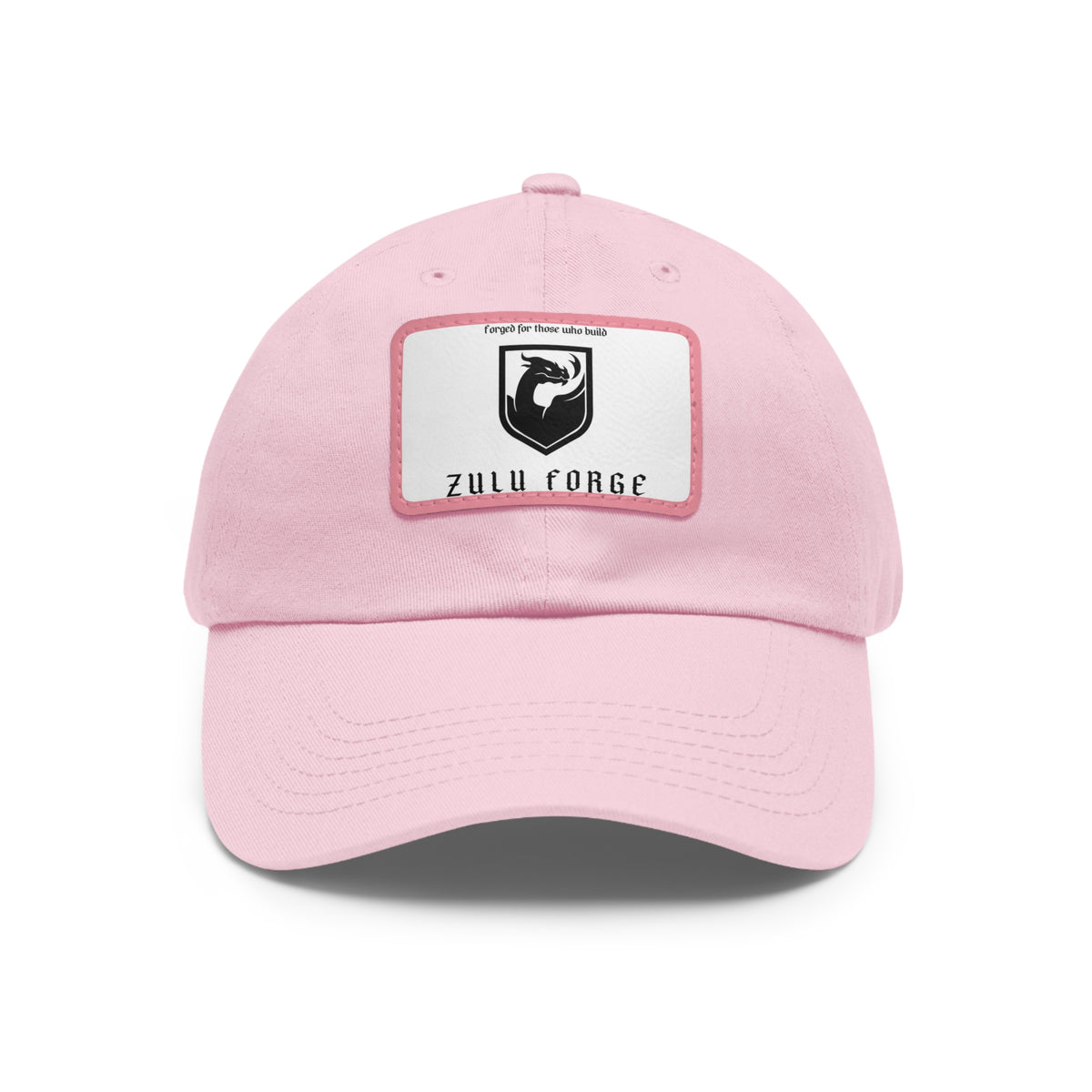 Zulu Forge Leather Patch Dad Hat — Vintage Logo Baseball Cap