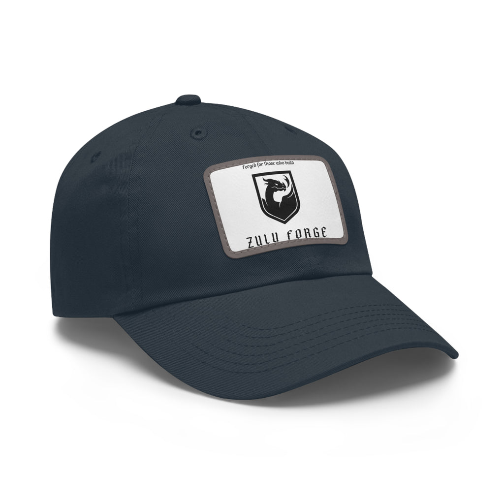 Zulu Forge Leather Patch Dad Hat — Vintage Logo Baseball Cap