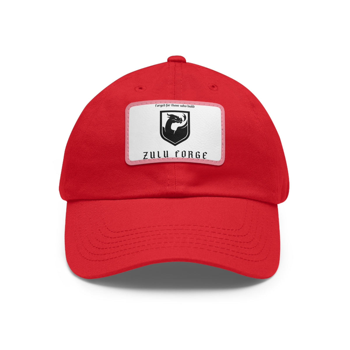 Zulu Forge Leather Patch Dad Hat — Vintage Logo Baseball Cap