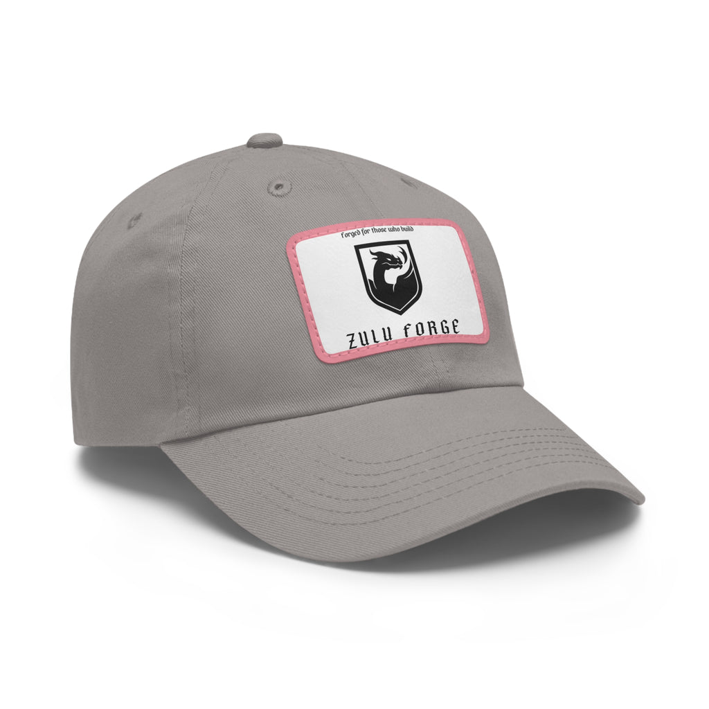 Zulu Forge Leather Patch Dad Hat — Vintage Logo Baseball Cap