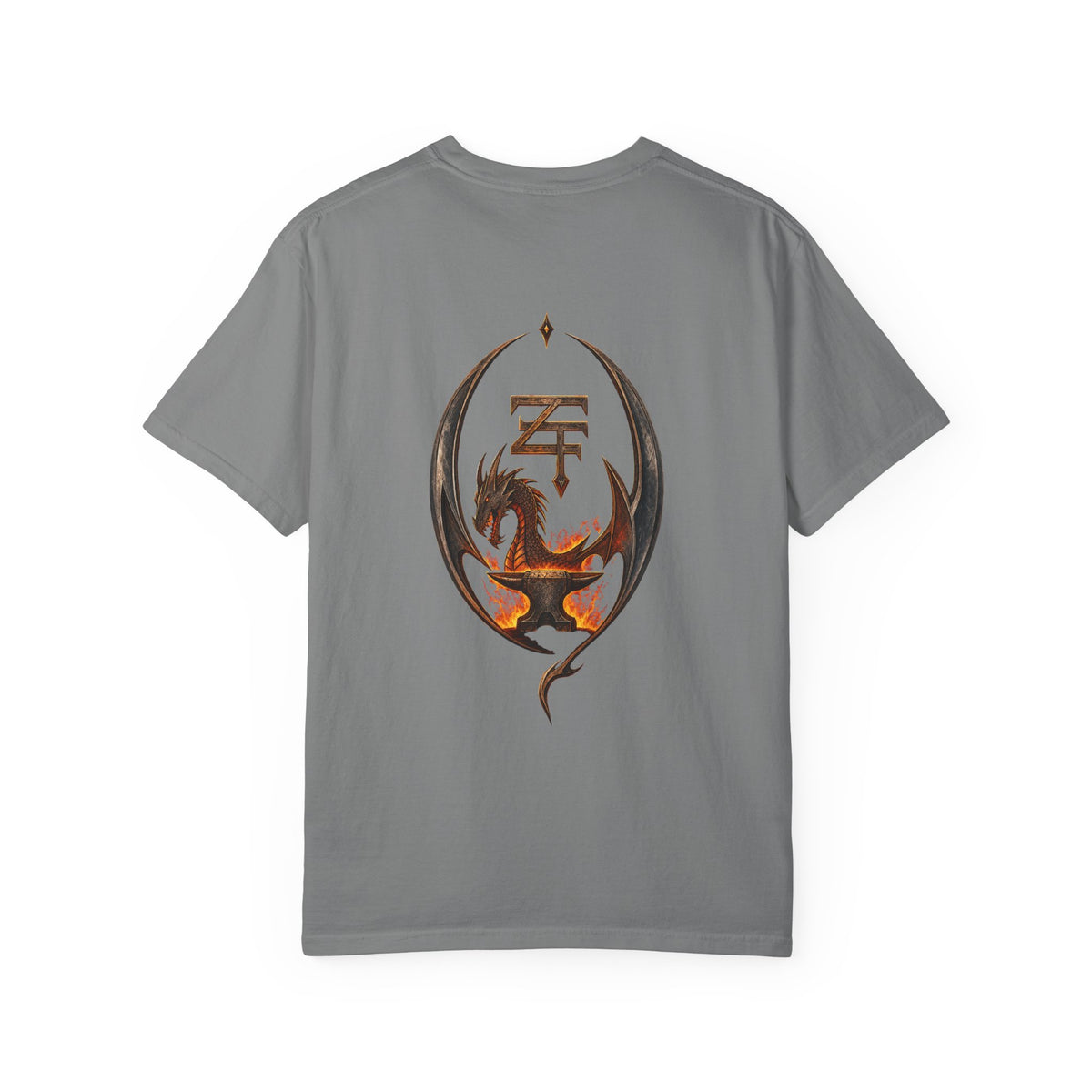 The Dark Forge Collection — Fiery Crest Graphic Tee