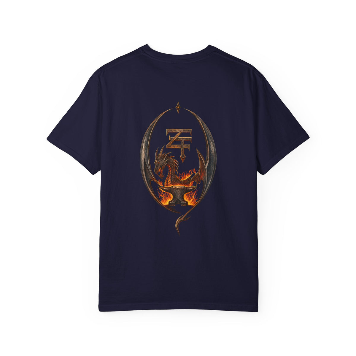 The Dark Forge Collection — Fiery Crest Graphic Tee