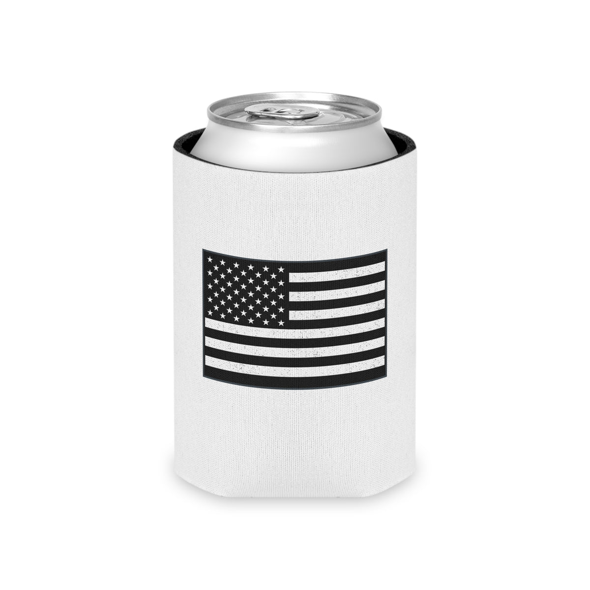 Zulu Forge Can Cooler – 'Forged for Those Who Build' Dragon Logo & American Flag Beer Koozie