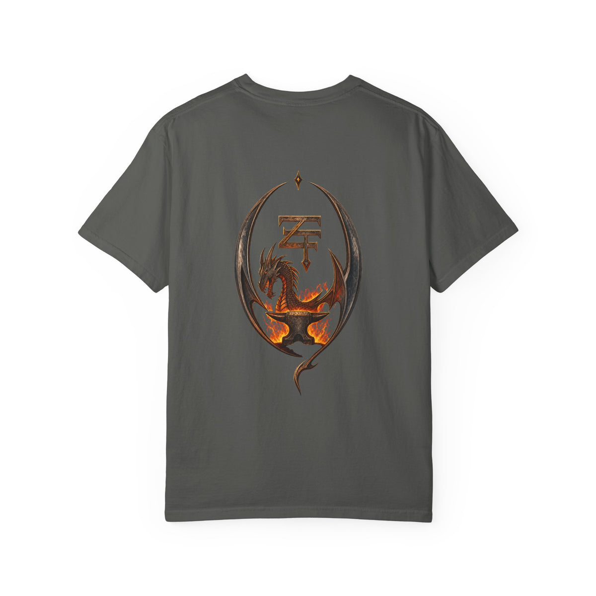 The Dark Forge Collection — Fiery Crest Graphic Tee