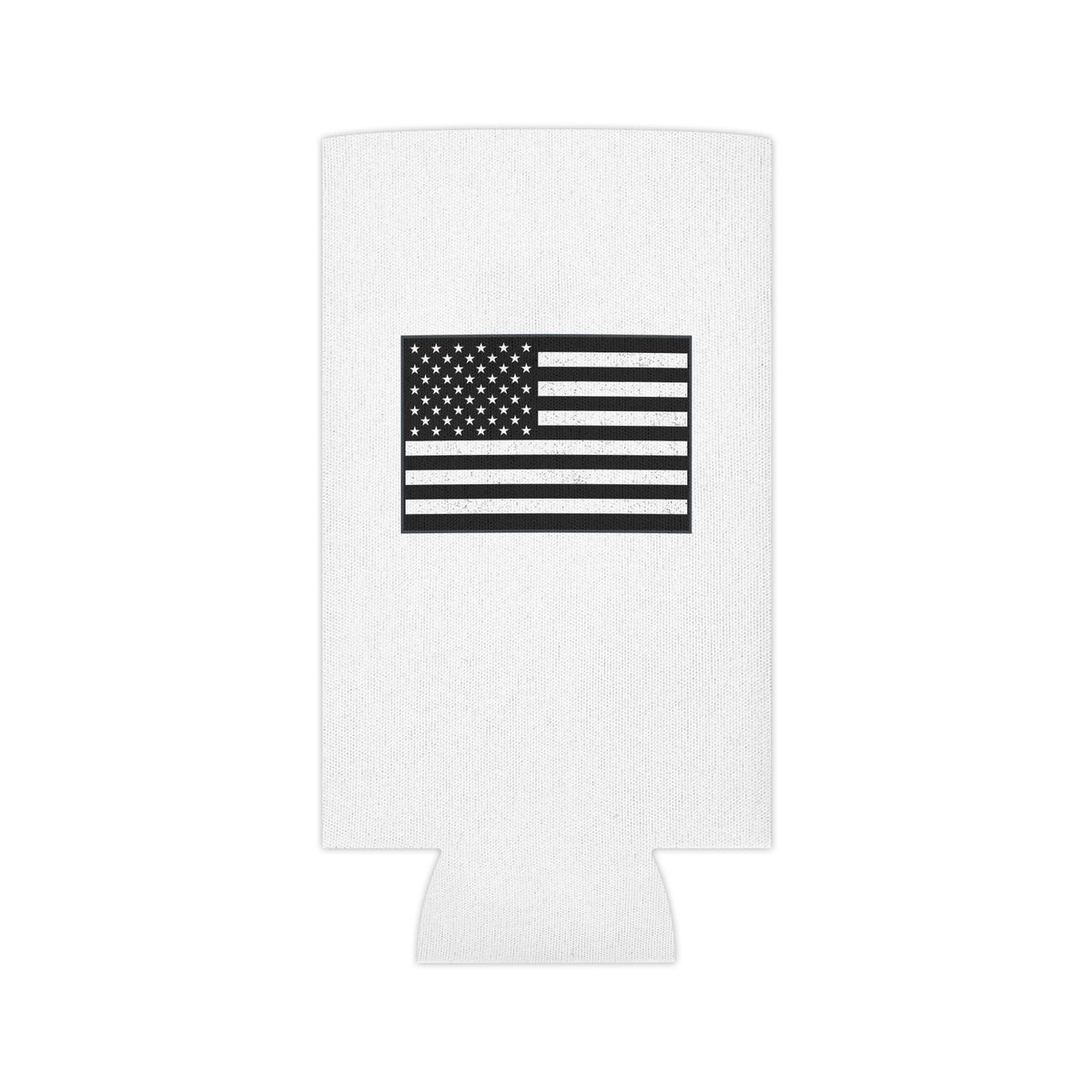 Zulu Forge Can Cooler – 'Forged for Those Who Build' Dragon Logo & American Flag Beer Koozie