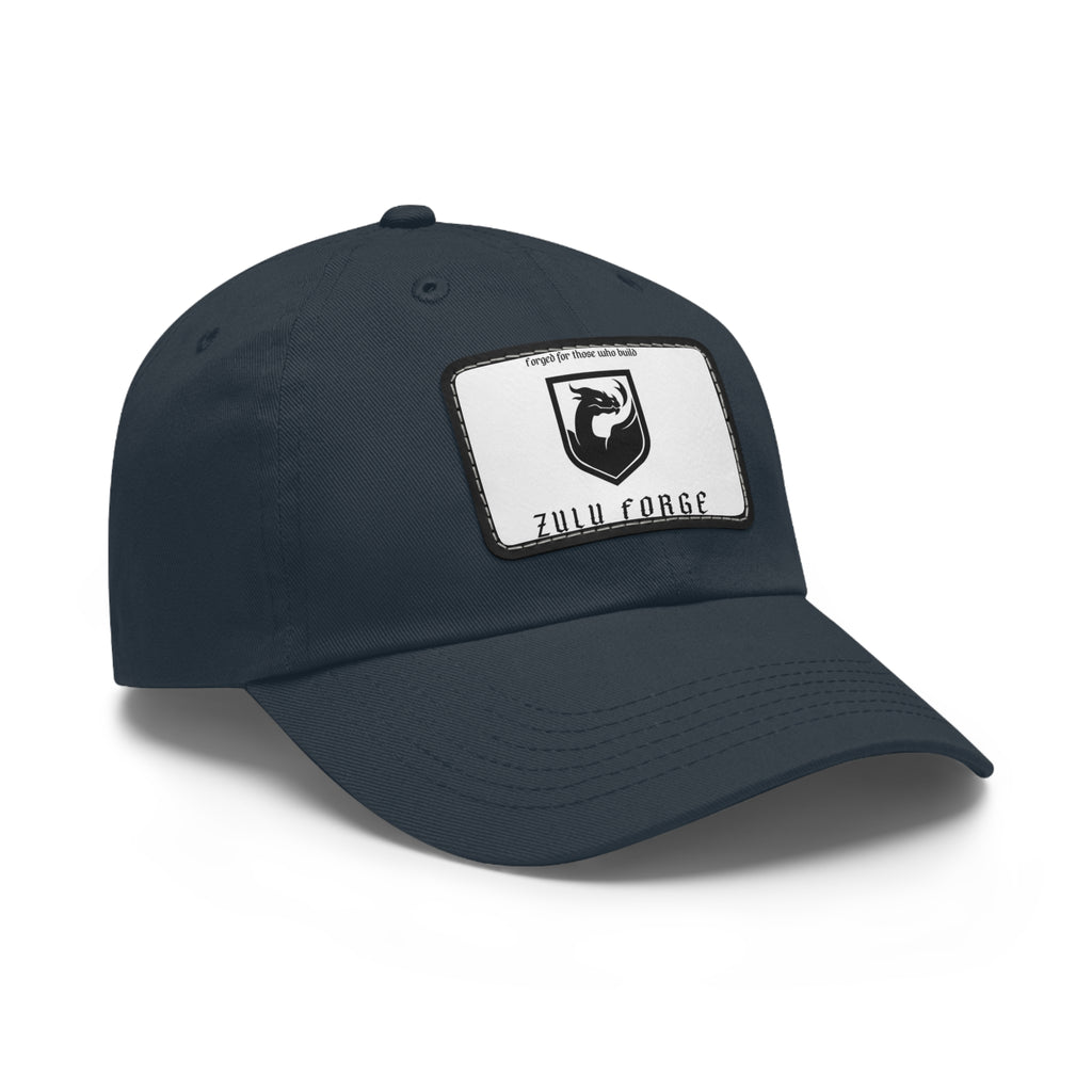 Zulu Forge Leather Patch Dad Hat — Vintage Logo Baseball Cap