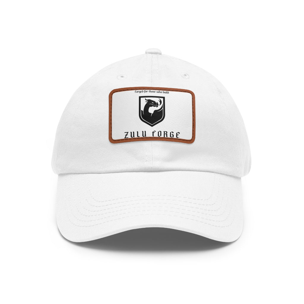 Zulu Forge Leather Patch Dad Hat — Vintage Logo Baseball Cap