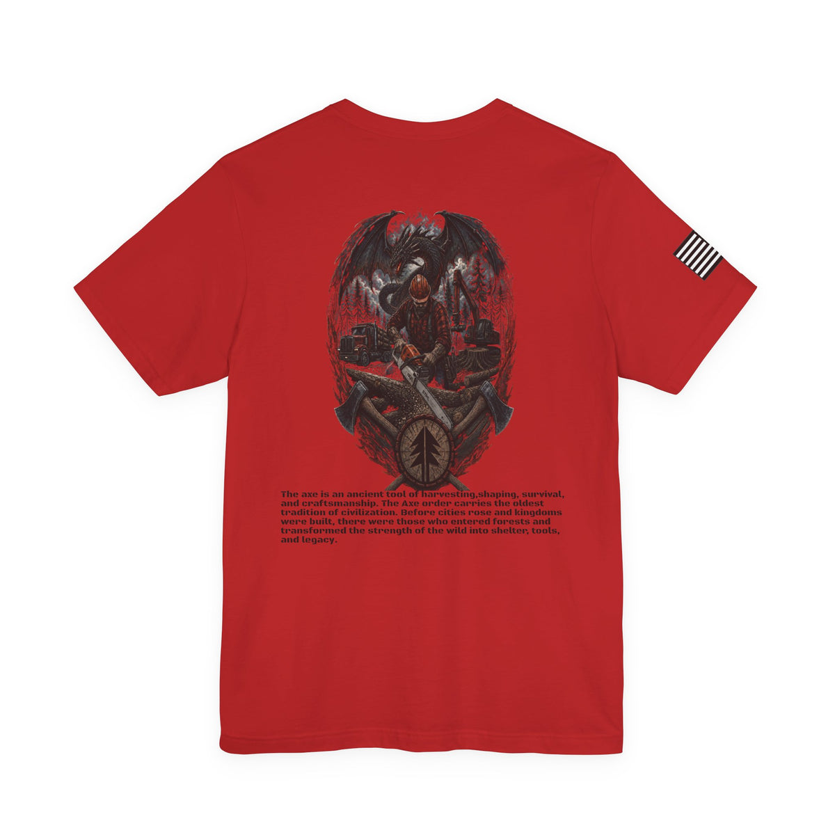 The Axe Order Tee — Viking Axe Brotherhood Graphic T‑Shirt
