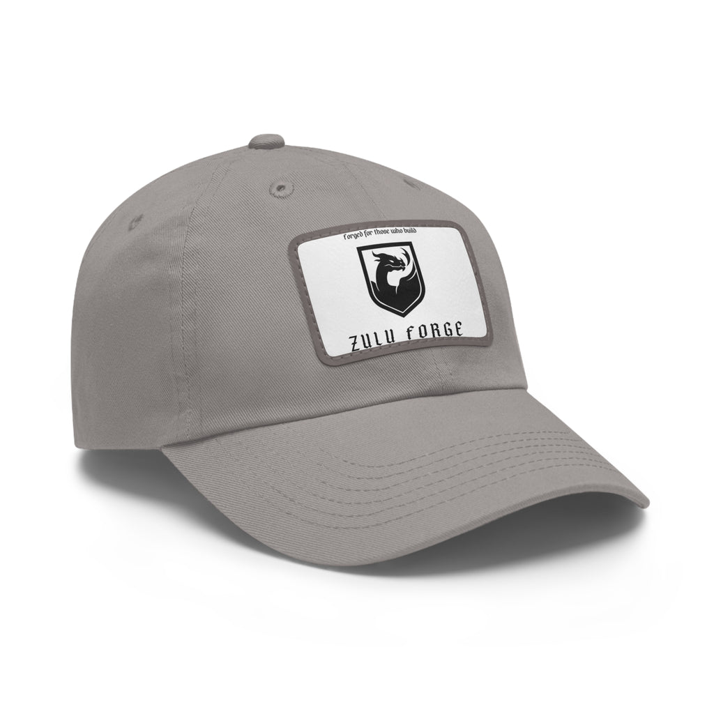 Zulu Forge Leather Patch Dad Hat — Vintage Logo Baseball Cap
