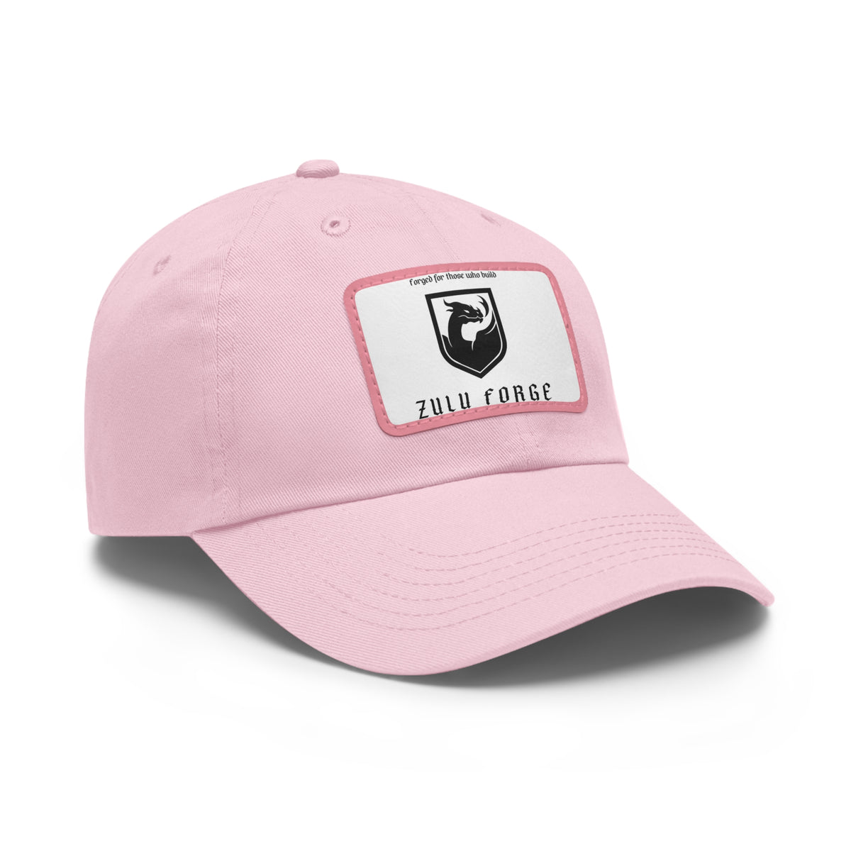 Zulu Forge Leather Patch Dad Hat — Vintage Logo Baseball Cap