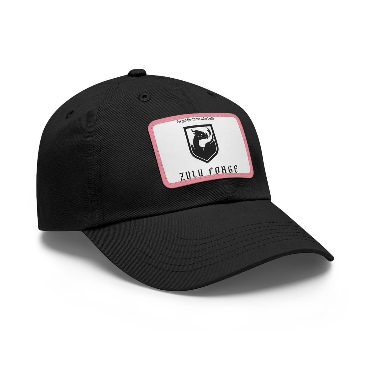 Zulu Forge Leather Patch Dad Hat — Vintage Logo Baseball Cap