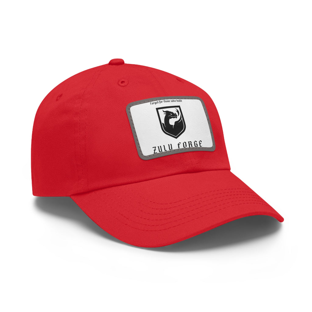 Zulu Forge Leather Patch Dad Hat — Vintage Logo Baseball Cap