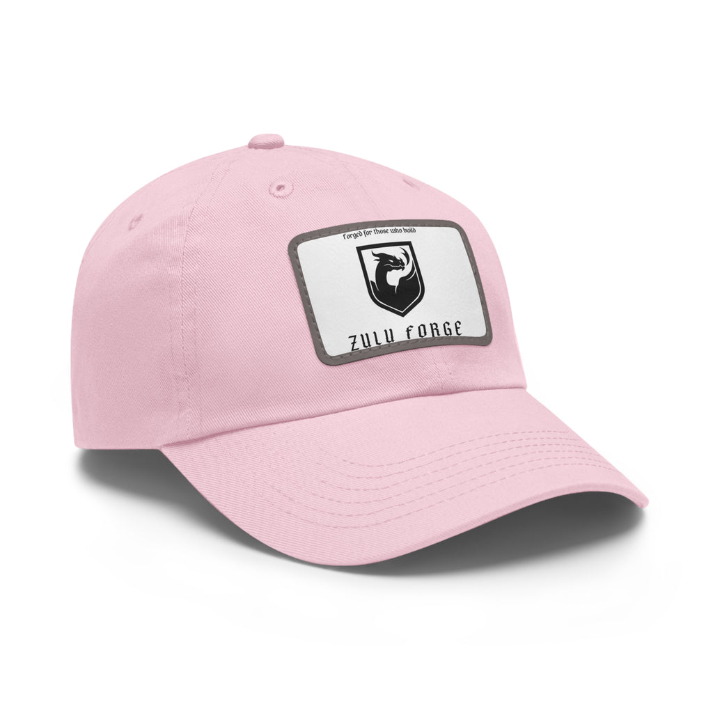Zulu Forge Leather Patch Dad Hat — Vintage Logo Baseball Cap