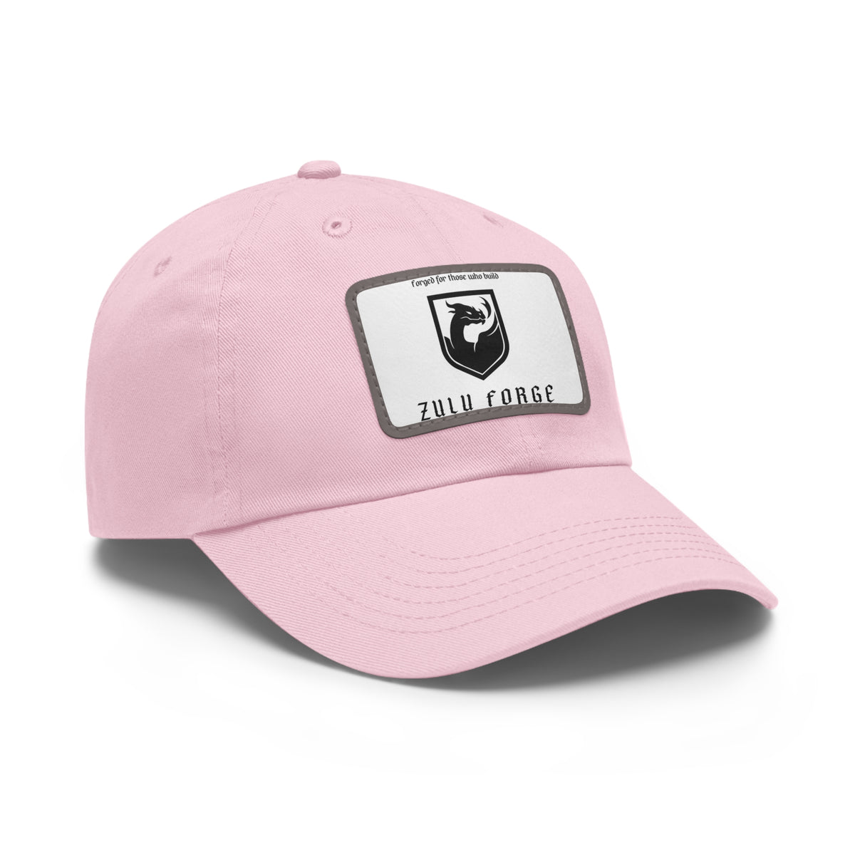 Zulu Forge Leather Patch Dad Hat — Vintage Logo Baseball Cap
