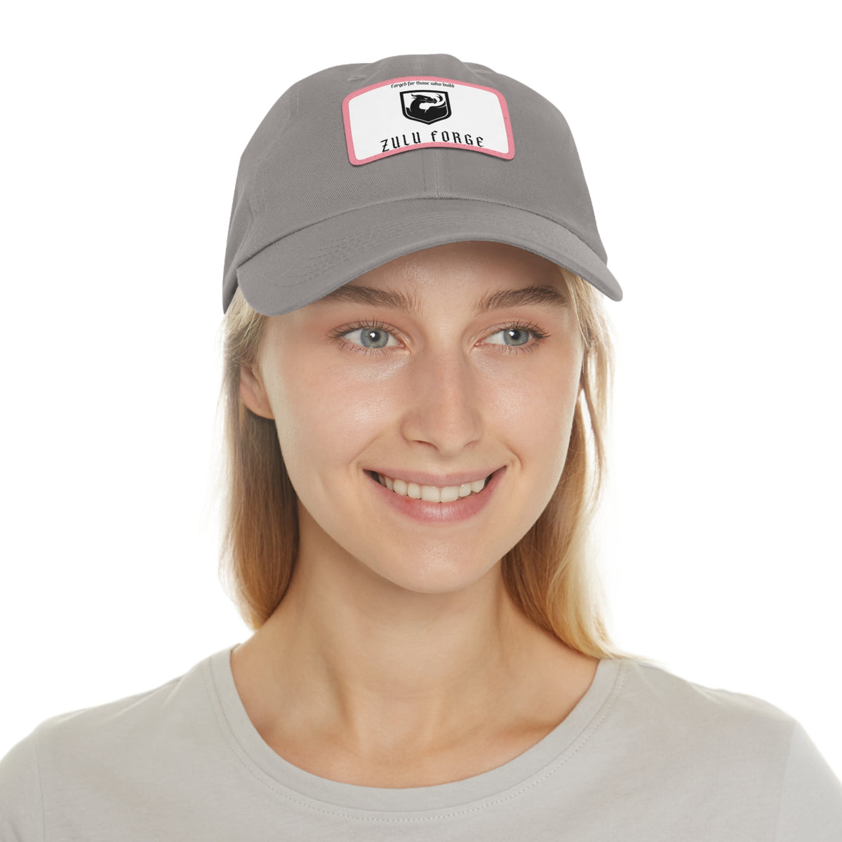 Zulu Forge Leather Patch Dad Hat — Vintage Logo Baseball Cap