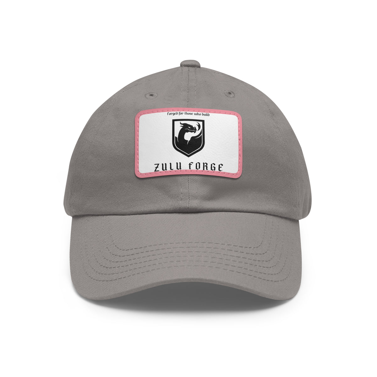 Zulu Forge Leather Patch Dad Hat — Vintage Logo Baseball Cap
