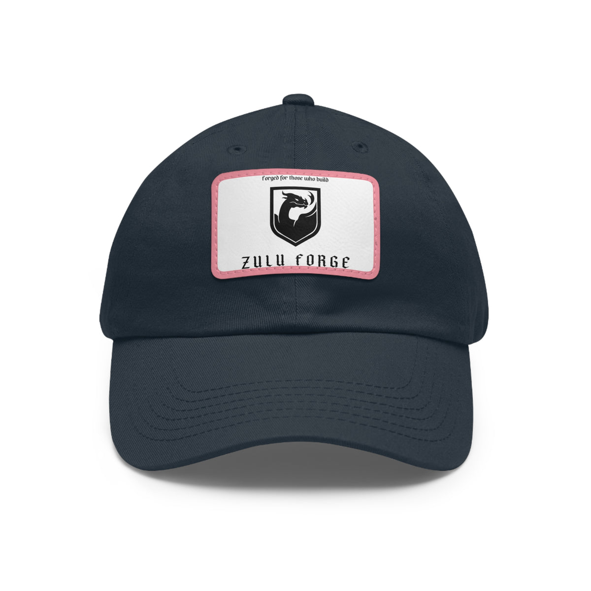 Zulu Forge Leather Patch Dad Hat — Vintage Logo Baseball Cap