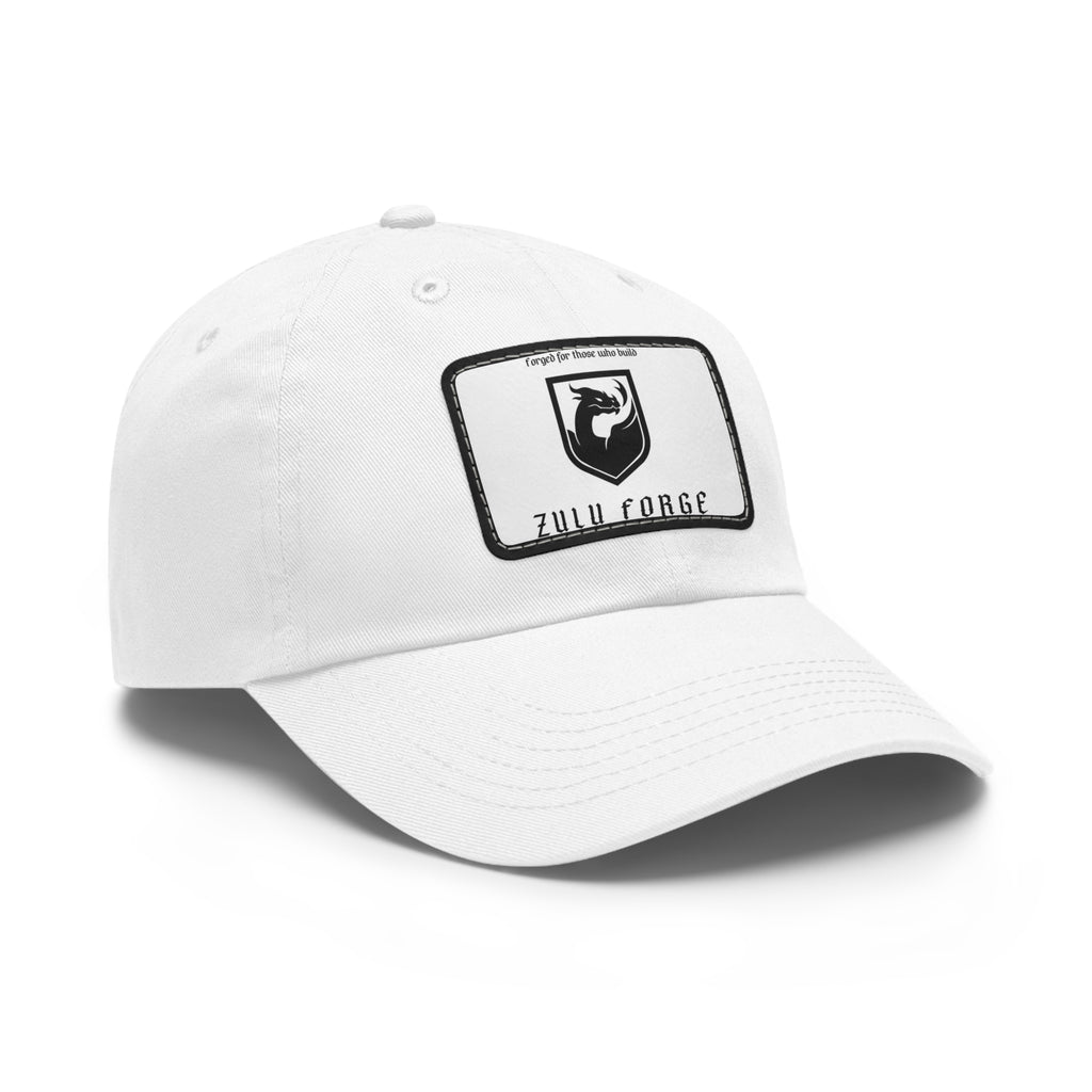 Zulu Forge Leather Patch Dad Hat — Vintage Logo Baseball Cap