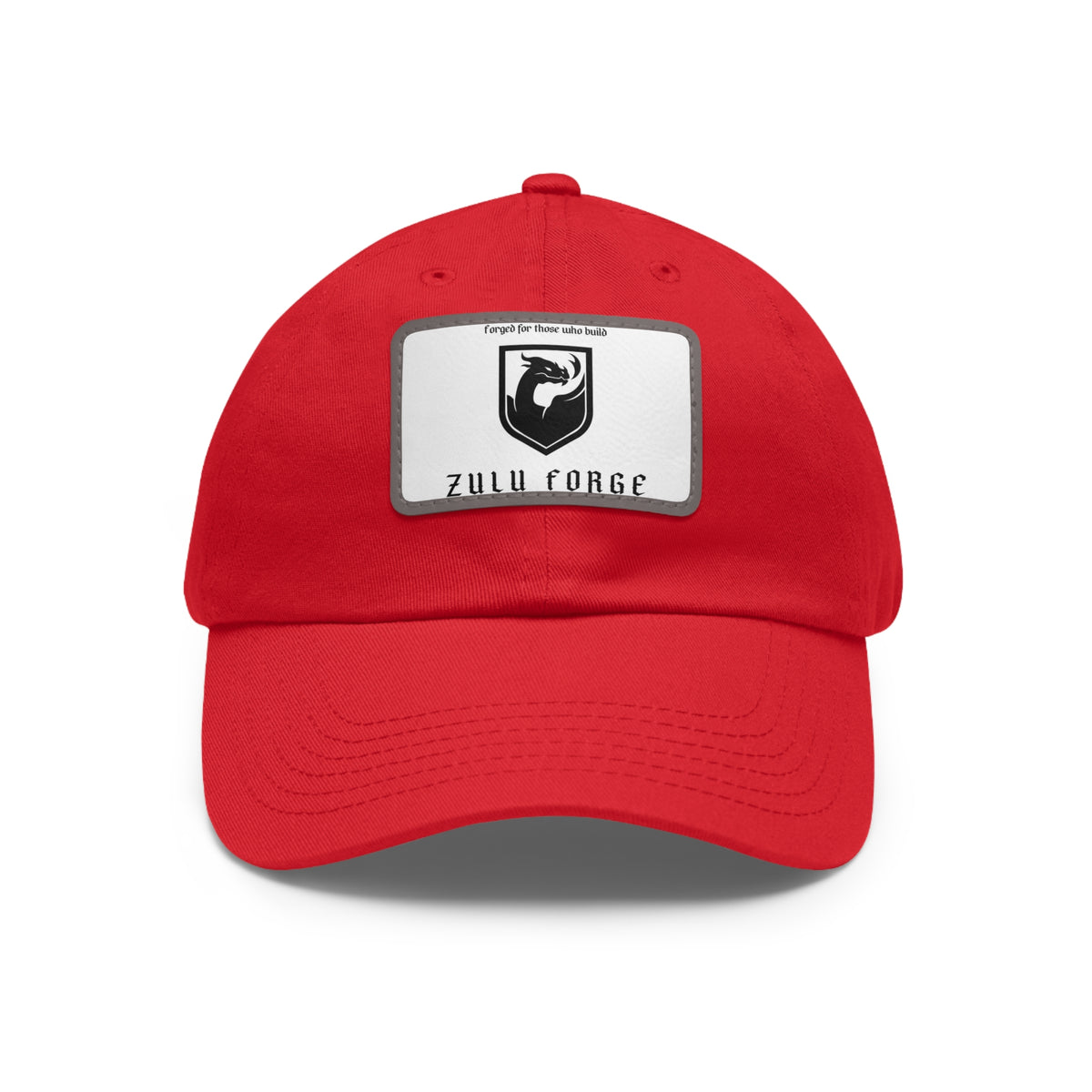 Zulu Forge Leather Patch Dad Hat — Vintage Logo Baseball Cap