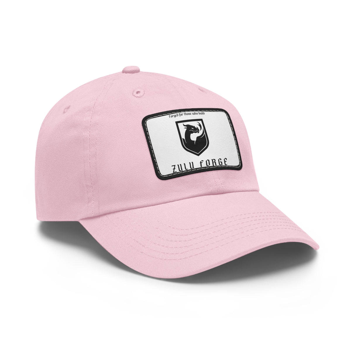 Zulu Forge Leather Patch Dad Hat — Vintage Logo Baseball Cap