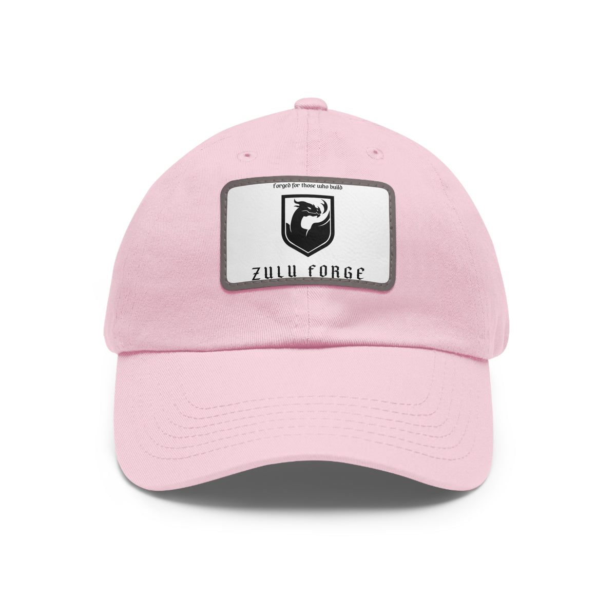 Zulu Forge Leather Patch Dad Hat — Vintage Logo Baseball Cap